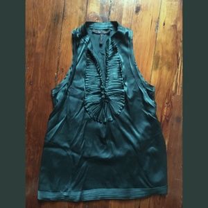 BCBGMAXAZRIA Satin Raceback Tank with Pockets!